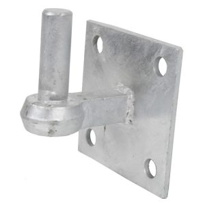Field Gate Hook on Square Plate 4" x 4" with 3/4" Pin
